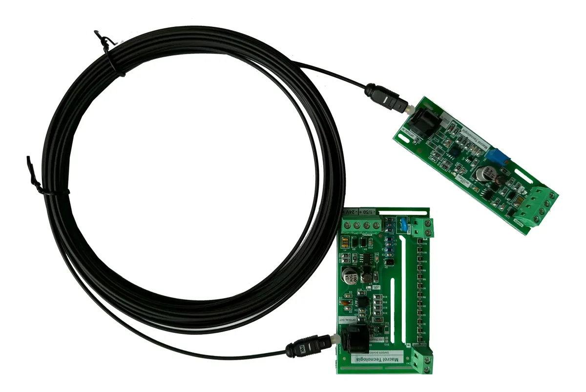 Placa Divisora De Tensão Via Fibra Ótica